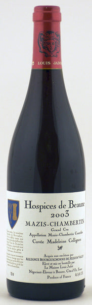 Hospices de Beaune, Mazis-Chambertin, Cuvée Madeleine Collignon, Grand Cru, 2003, 750mL